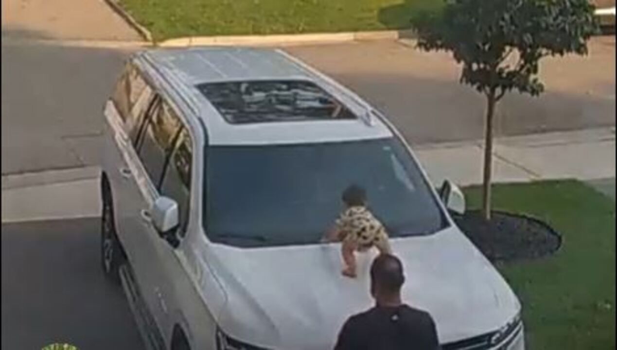 Мальчик дель не упал с машины Мальчик дель не упал с машины